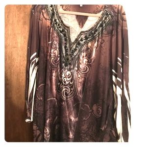 Perfect condition 4x never worn Maroon blouse